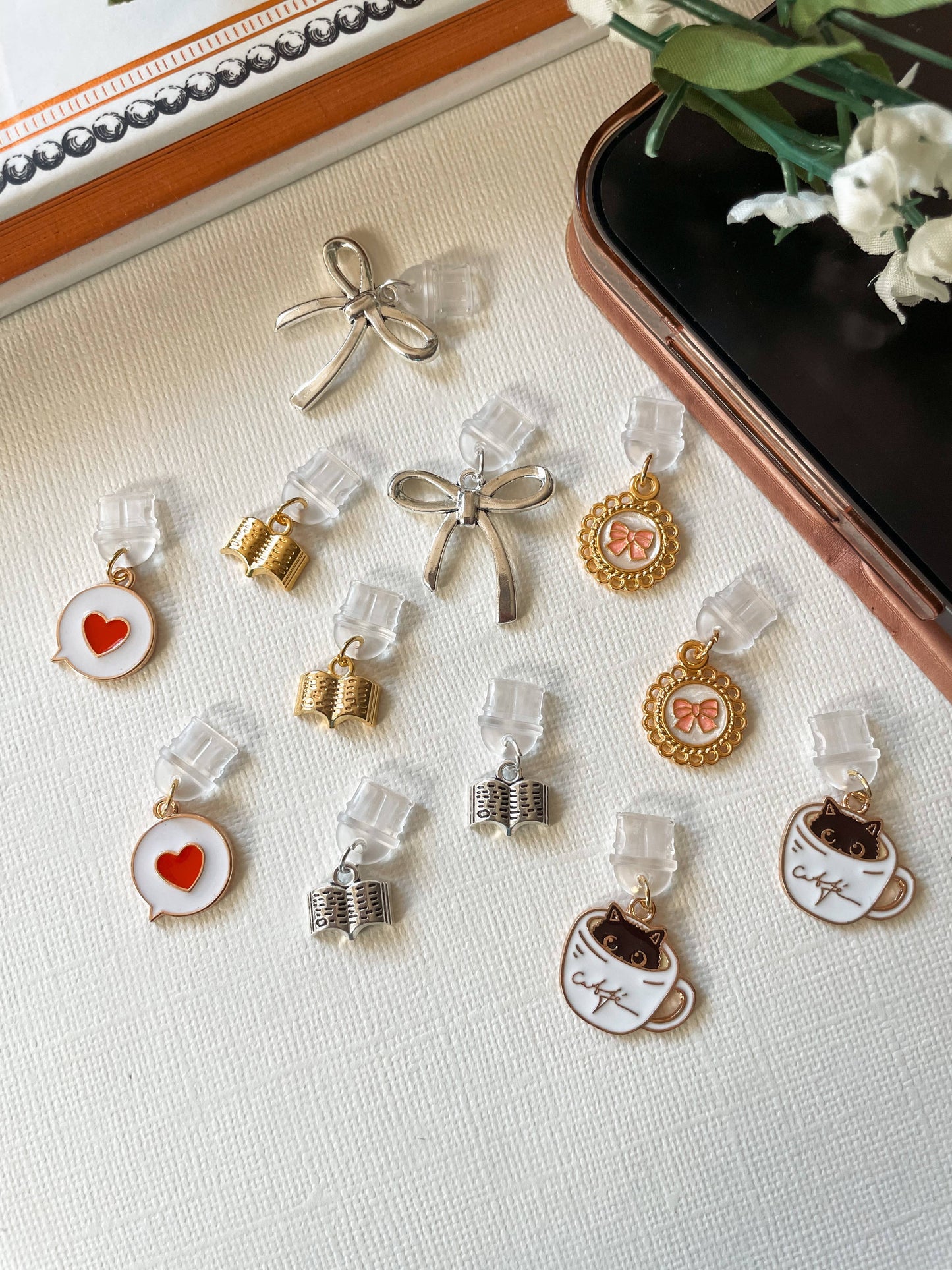 Cat Cafe Kindle Charm USB C