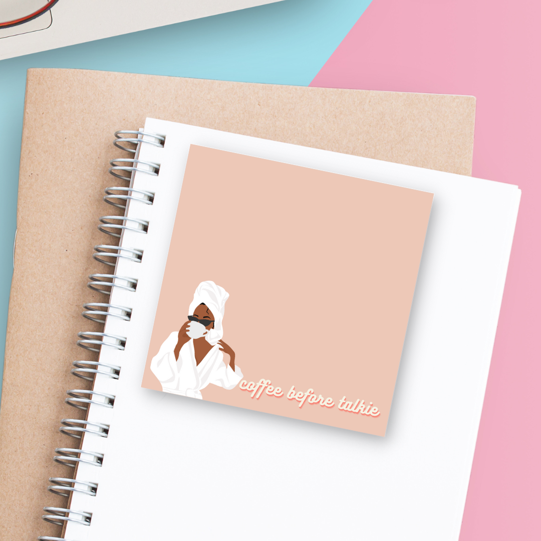 Coffee Before Talkie Coffee Lover Post It Note