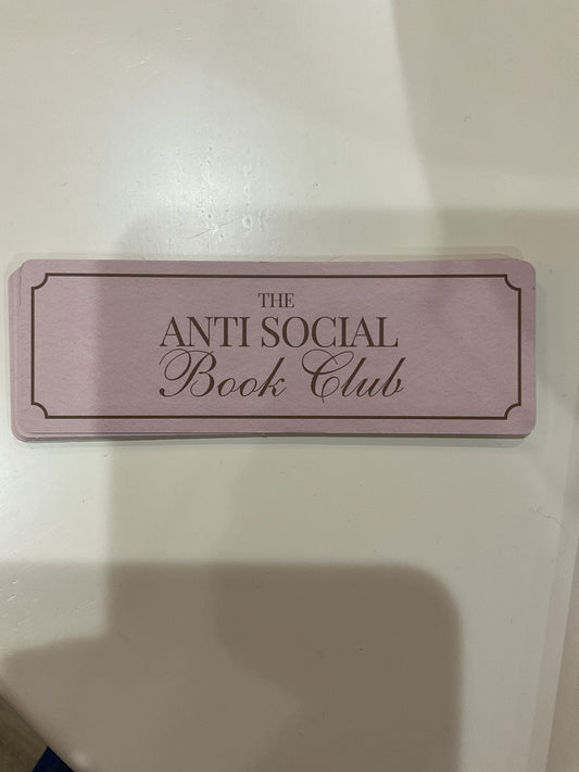 Anti-social Club Bookmark
