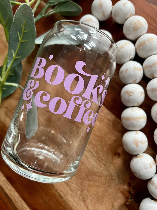 Books and Coffee, Beer Can Glass, Read, Self Care