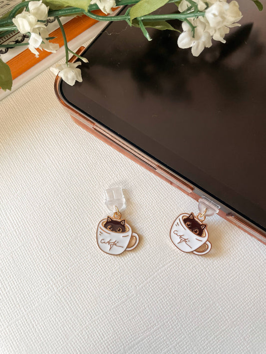 Cat Cafe Kindle Charm USB C