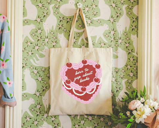 Born to Yap Tote Bags | Bookish Gift for Valentine's Day