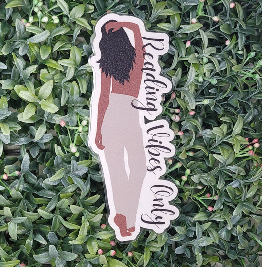 Reading Vibes Only Silhouette Bookmarks