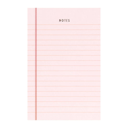 Pink Notes 4x6 Notepad
